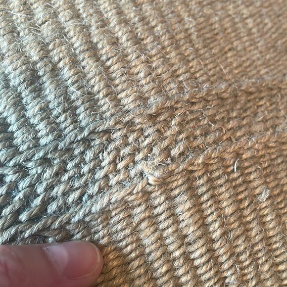 Little Nugget boho woven jute zip summer clutch / travel pouch - Picture 10 of 11